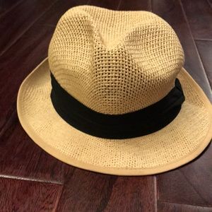 Straw Hat with Black Band
